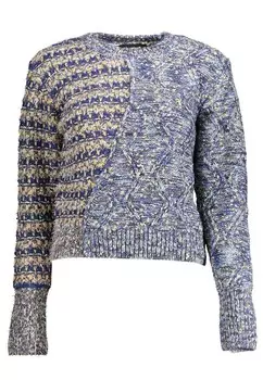 Рубашка с логотипом и контрастной деталью Desigual, синий
