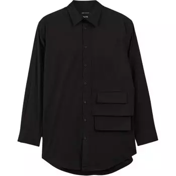 Рубашка с логотипом и печатью Y-3, черный