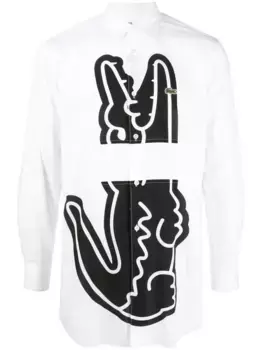Рубашка с логотипом из коллаборации с Lacoste Comme Des Garons Shirt, белый