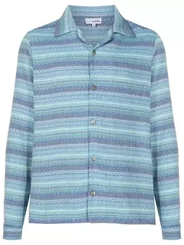 Рубашка с логотипом из коллаборации с Mahaslama Amir Slama, синий