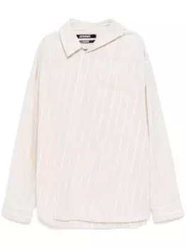 Рубашка с логотипом JACQUEMUS, коричневый