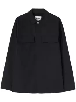 Рубашка с логотипом JIL SANDER, синий