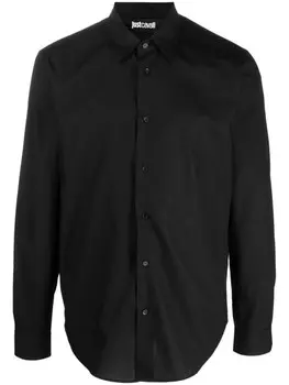 Рубашка с логотипом Just Cavalli, черный