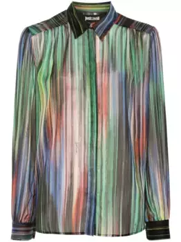 Рубашка с логотипом Just Cavalli, черный