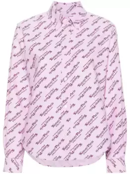 Рубашка с логотипом KENZO, розовый