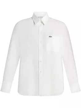 Рубашка с логотипом Lacoste, белый