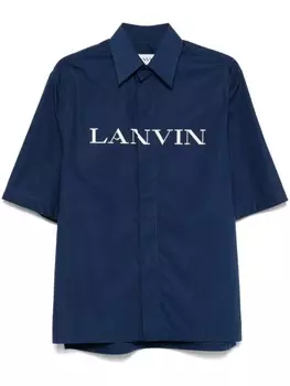 Рубашка с логотипом Lanvin, синий