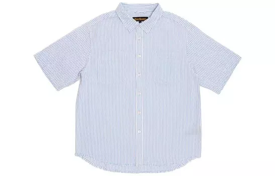 Рубашка с логотипом Letter Series унисекс синего цвета Drew House, синий