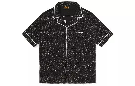Рубашка с логотипом Letter Series унисекс Starry Black Drew House, черный