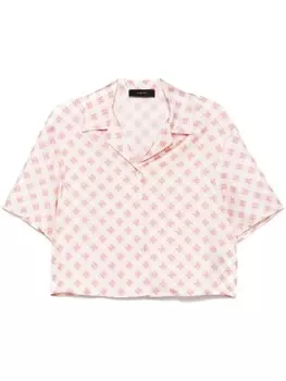 Рубашка с логотипом MA AMIRI, розовый
