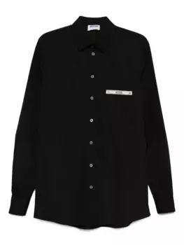 Рубашка с логотипом Moschino, черный