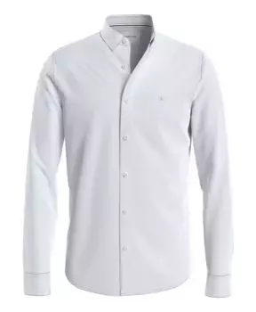 Рубашка с логотипом на груди Calvin Klein Jeans, белый