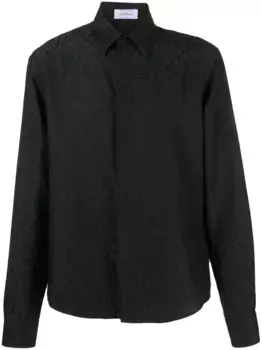 Рубашка с логотипом OFF-WHITE, черный
