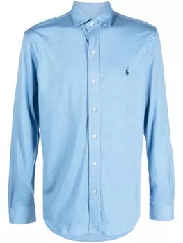 Рубашка с логотипом Polo Pony Polo Ralph Lauren, синий