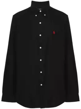 Рубашка с логотипом Polo Pony POLO RALPH LAUREN, черный