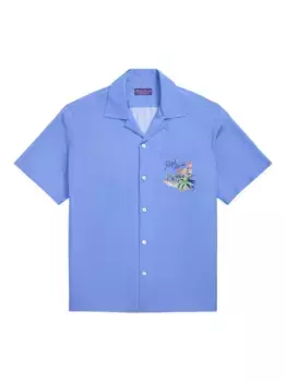 Рубашка с логотипом Ralph Lauren Purple Label, синий