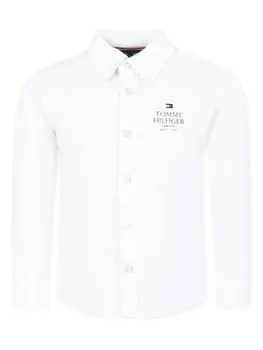 Рубашка с логотипом Tommy Hilfiger Junior, белый