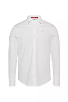 Рубашка с логотипом Tommy Jeans, белый