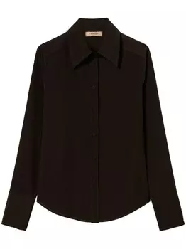Рубашка с логотипом TWINSET, коричневый