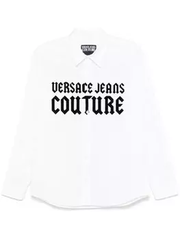 Рубашка с логотипом Versace Jeans Couture, белый