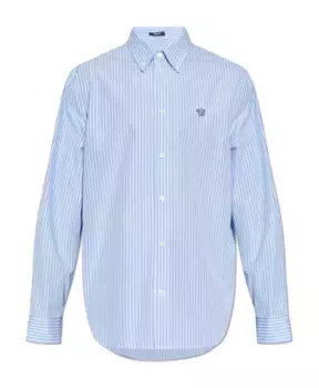 Рубашка с логотипом Versace, синий