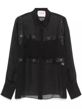 Рубашка с люверсами Iceberg, черный