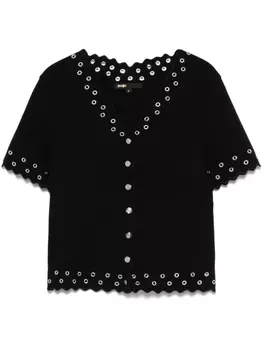 Рубашка с люверсами Maje, черный