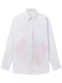Рубашка с маковым принтом Stella McCartney, белый