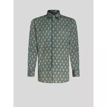 РУБАШКА С МАКРО-ПЕЧАТКОМ ETRO, синий