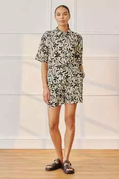 Рубашка с мазком Albaray, бежевый