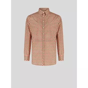 РУБАШКА С МИКРОГЕОМЕТРИЧЕСКИМ УЗОРОМ ETRO, бежевый
