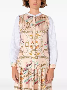 Рубашка с микс-принтом La Prestic Ouiston, розовый