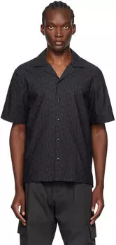 Рубашка с монограммным принтом Moncler