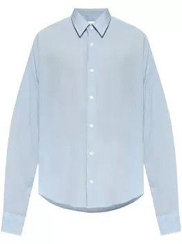 Рубашка с монограммой Ami de Coeur AMI Paris, синий