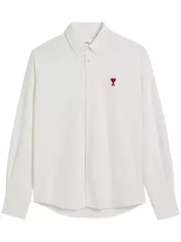 Рубашка с монограммой Ami de Coeur AMI Paris, белый