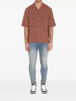 Рубашка с монограммой AMIRI, оранжевый