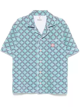 Рубашка с монограммой CASABLANCA, синий