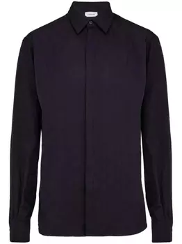 Рубашка с монограммой Ferragamo, синий