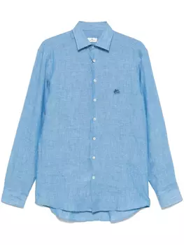 Рубашка с мотивом ETRO Pegaso, синий