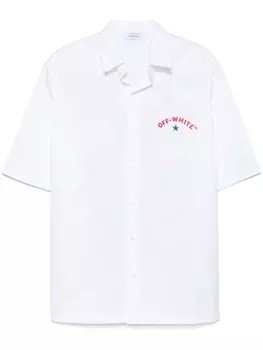 Рубашка с мотивом стрелы Off-White, белый