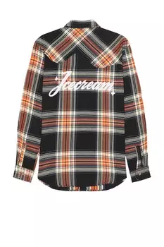 Рубашка с надписью Icecream, цвет plaid