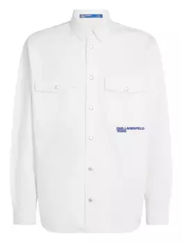 Рубашка с надписью Karl Lagerfeld Jeans, белый