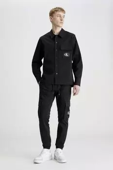 Рубашка с нагрудным карманом Calvin Klein Jeans, черный