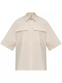 Рубашка с накладным карманом Jil Sander, нейтральный