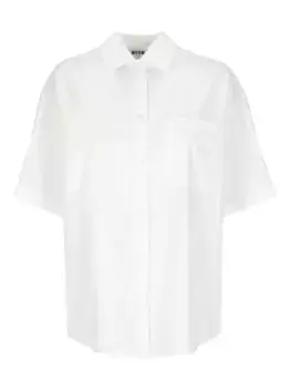 Рубашка с накладным карманом MSGM, белый