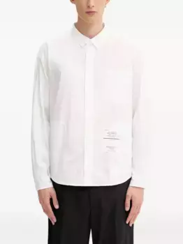 Рубашка с накладным карманом Neighborhood, белый