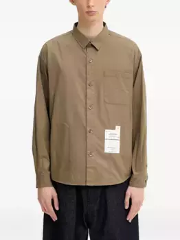 Рубашка с накладным карманом Neighborhood, коричневый