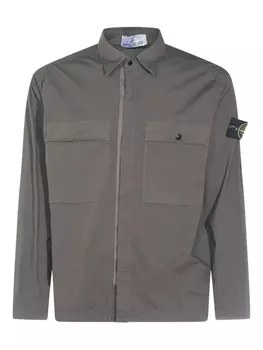 Рубашка с накладными карманами Stone Island, серый