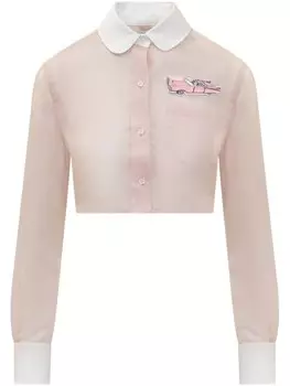 Рубашка с нашивками Thom Browne, розовый