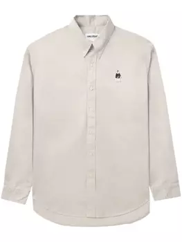 Рубашка с нашивкой CHOCOOLATE, бежевый